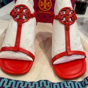 ( SOLD) Tory Burch Miller wedge sandals shoe